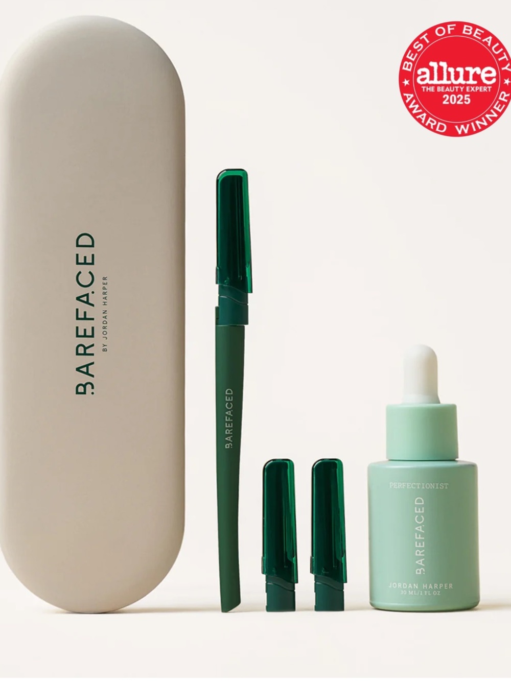 Barefaced shave kit Perfectionist Facial shave oil and facial razor new in box $